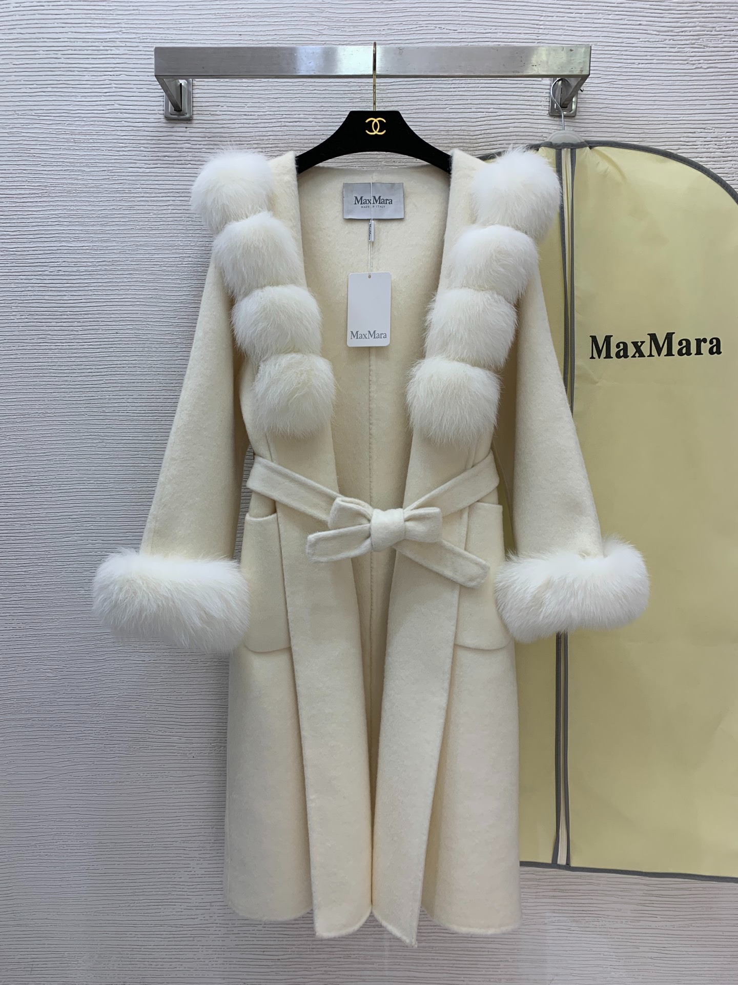 막스마라 신상 울100% 리버시블 모직코트