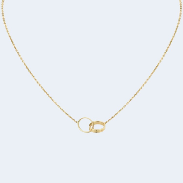 까르띠에 러브 옐로우 골드 다이아몬드 목걸이 B7212400