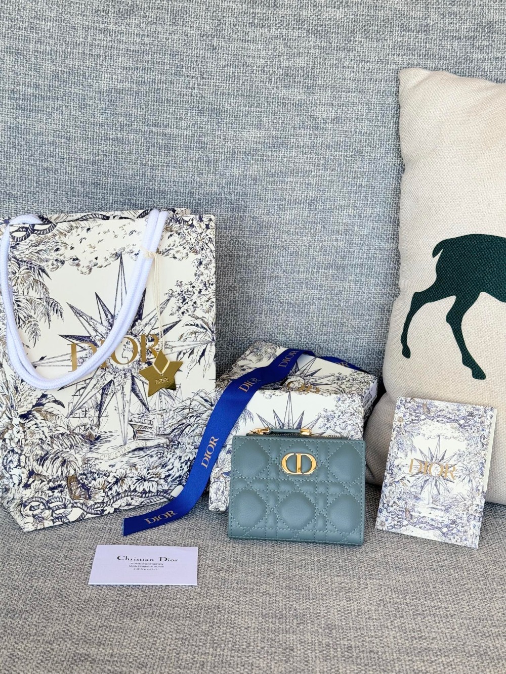 디올 카로 달리아 지갑 까나쥬 S5173UBHZ