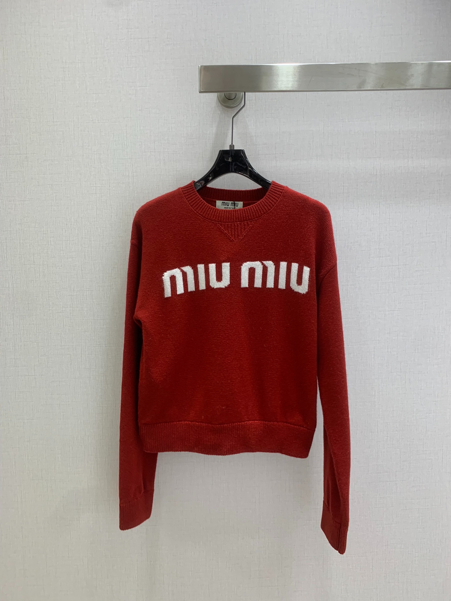 미우미우 25 신상 자카드 니트 스웨터