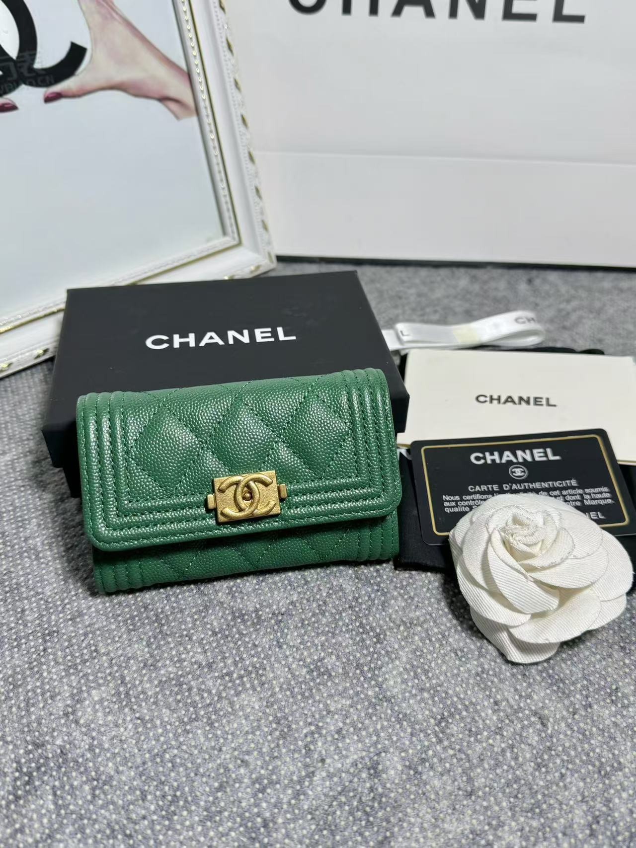 샤넬 오리지널 보이 스몰 카드지갑