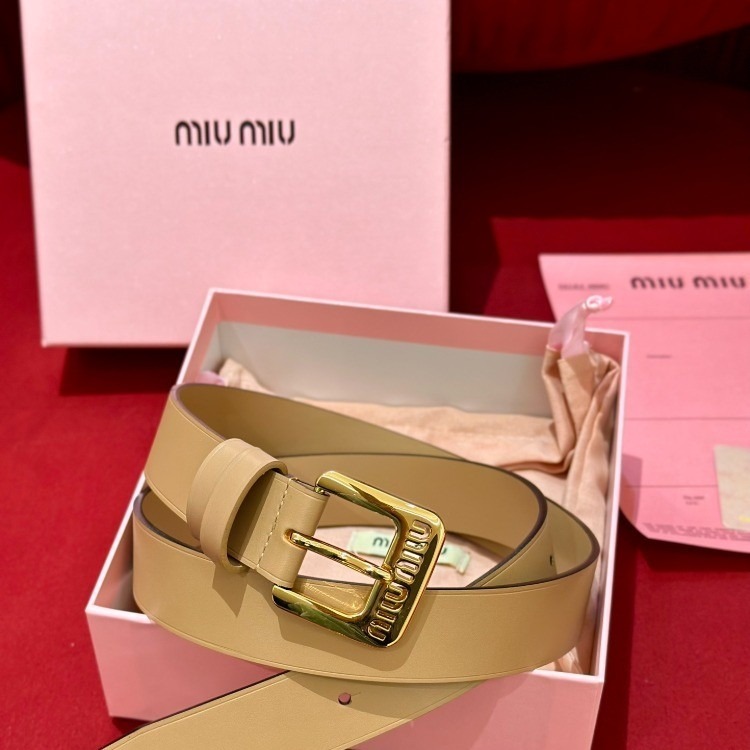 미우미우 나파 레더 벨트 [30mm] [2컬러]
