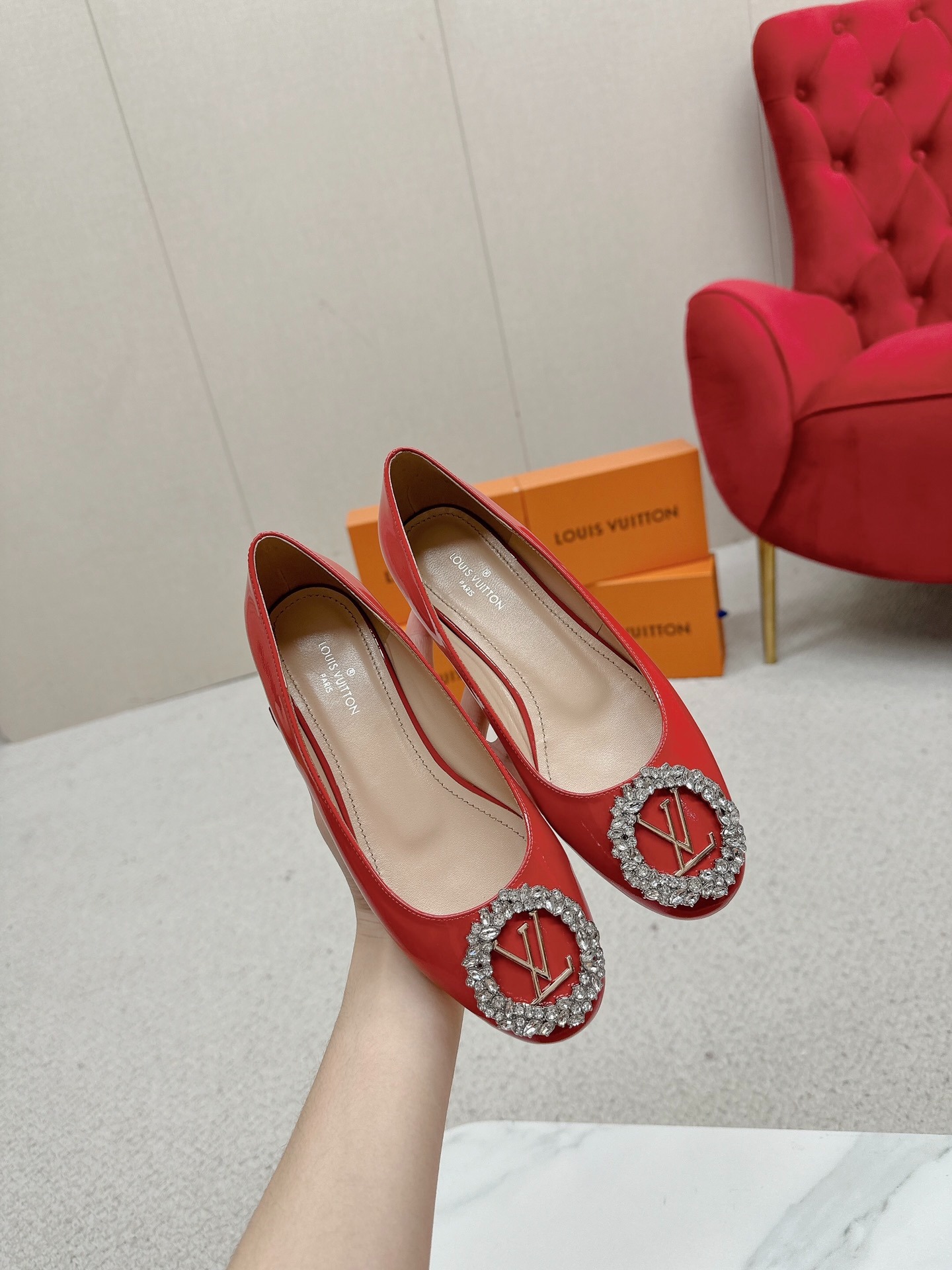 루이비통 클래식 스틸레토 힐