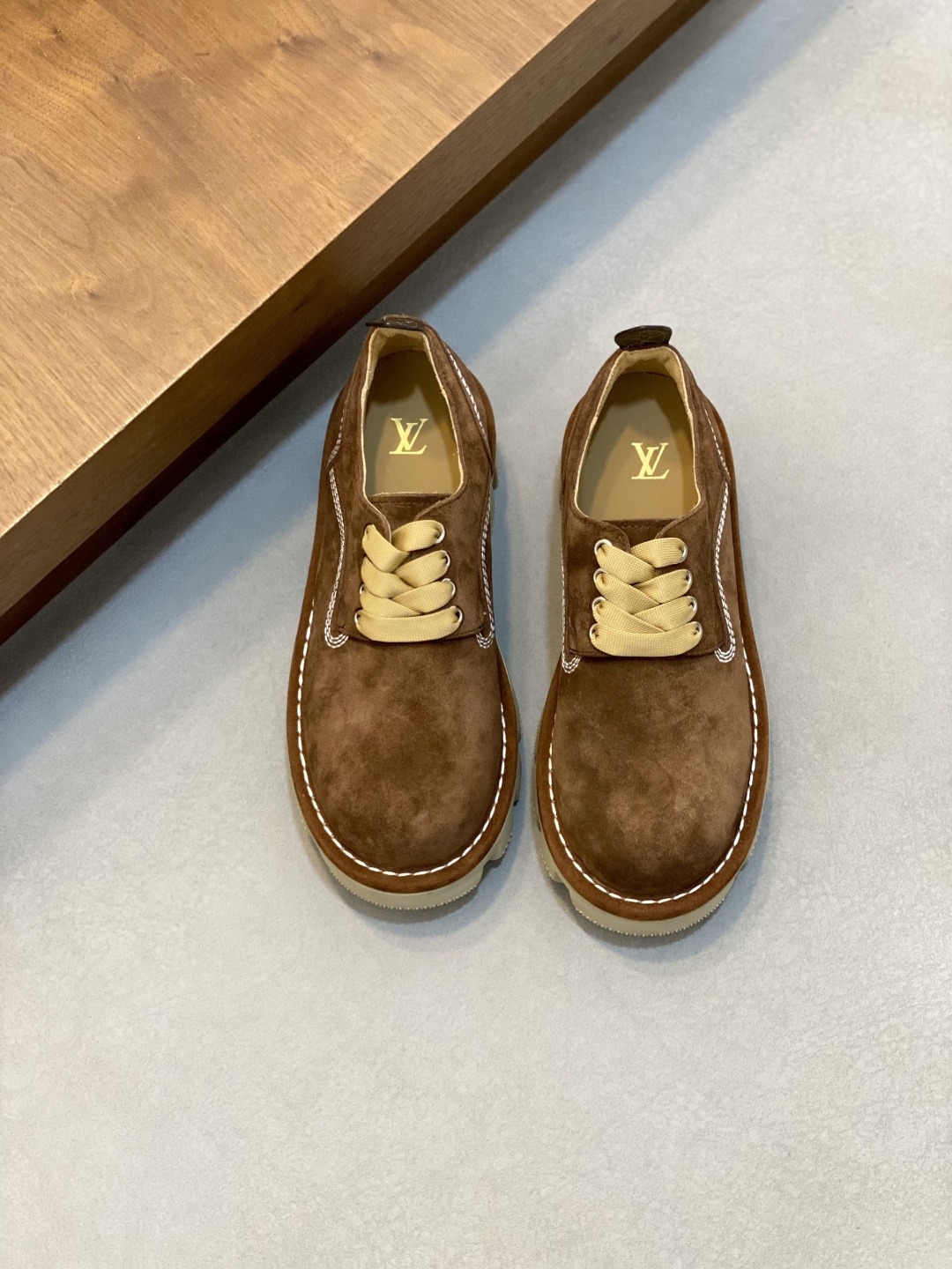 루이비통 체커 남성 앵클부츠