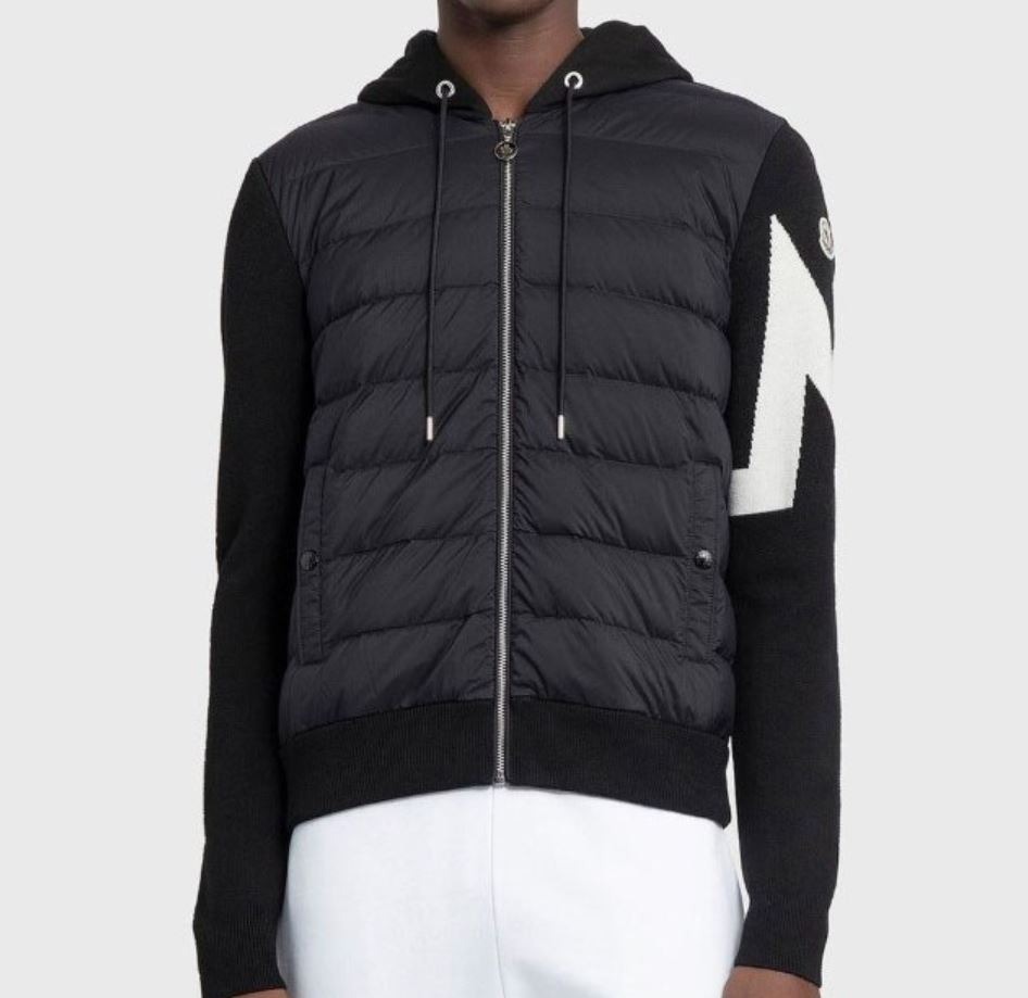 몽클레어 M로고 니트 패딩