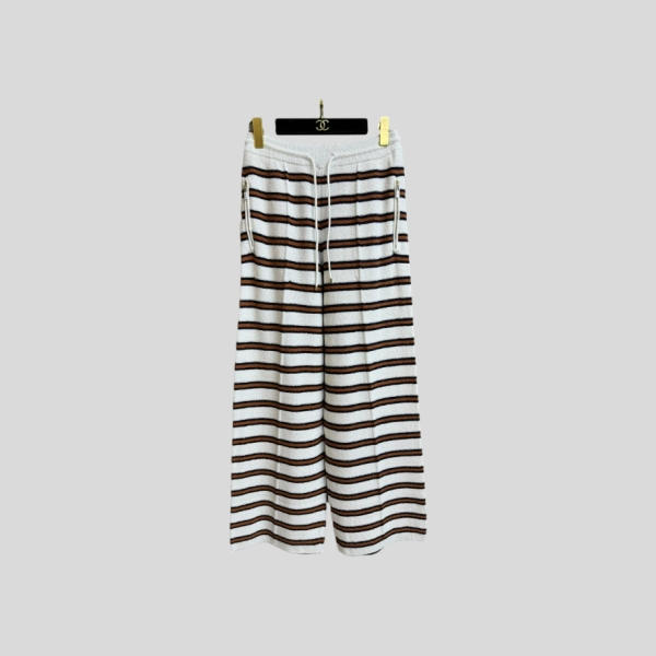 샤넬 스트라이프 니트 팬츠