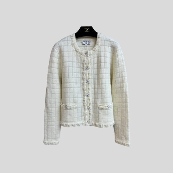 샤넬 플래드 태슬 가디건