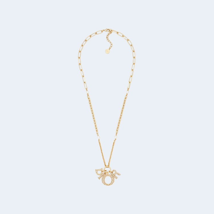 디올 레이디 골드 피니쉬 목걸이