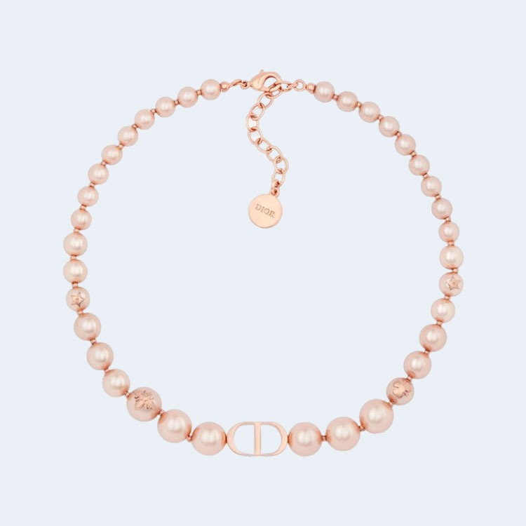 디올 30 몽테뉴 초커 핑크 펄 목걸이