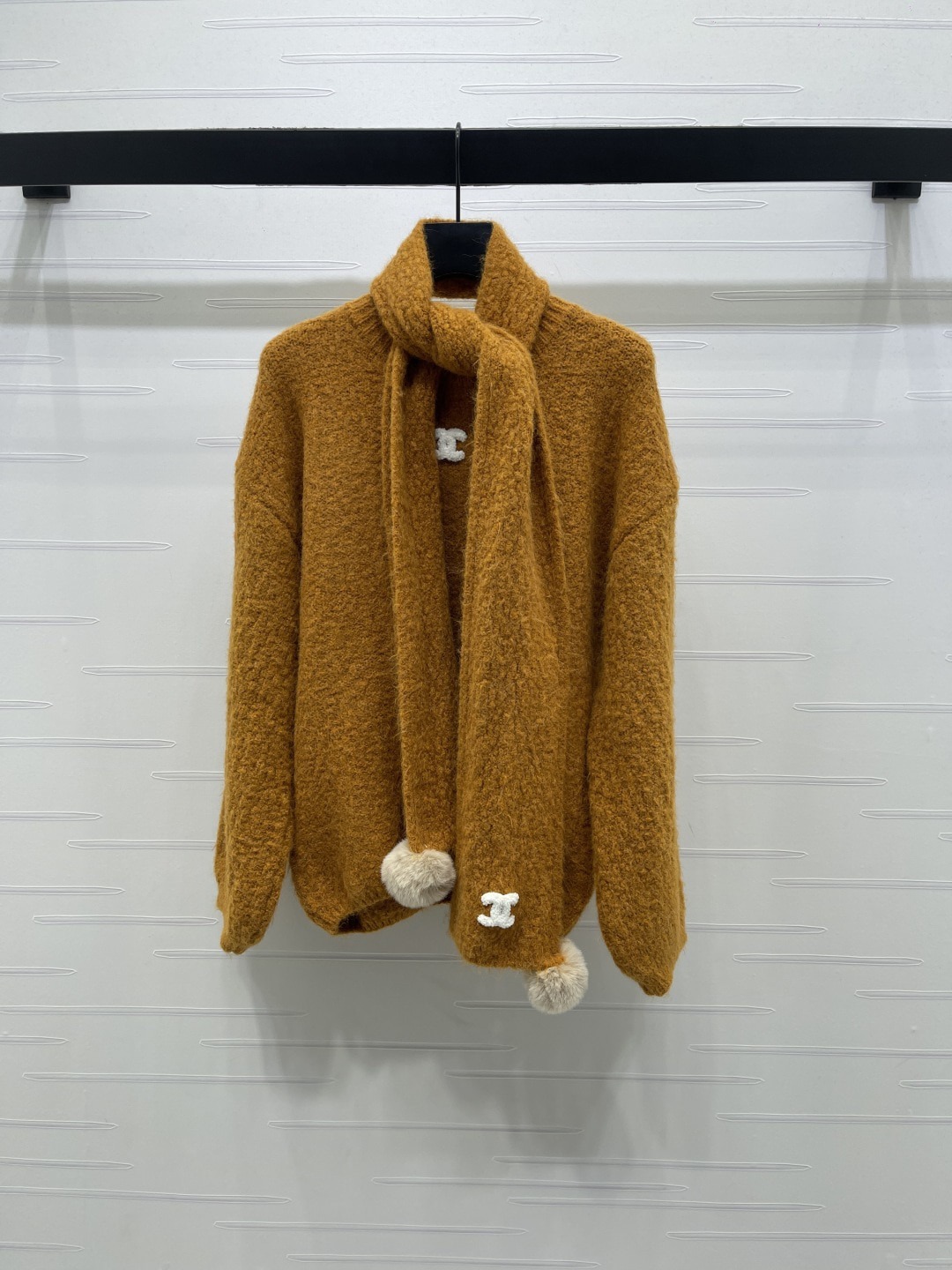 샤넬 26 봄 신상 케이프 니트 스웨터 투피스