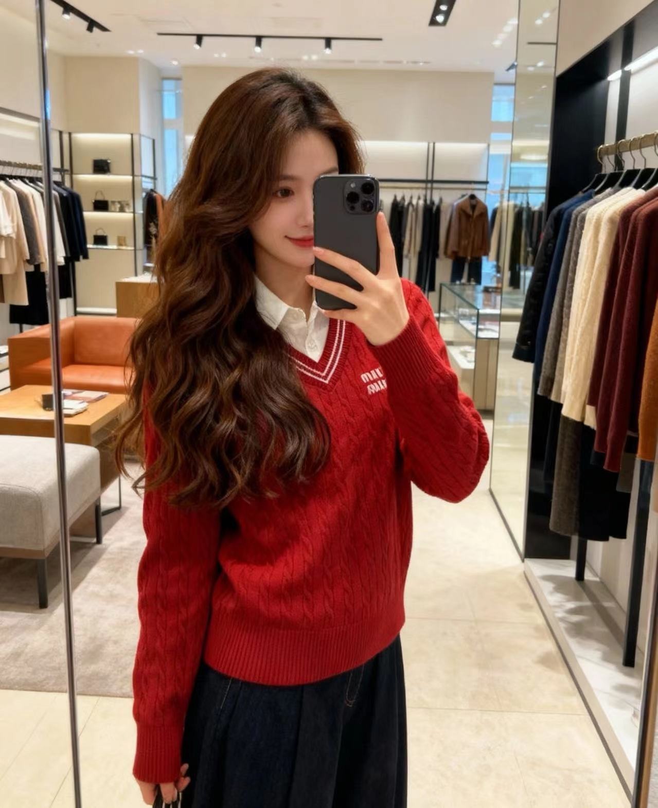 미우미우 26 봄 신상 니트 긴팔