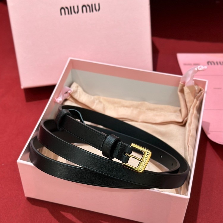 미우미우 나파 레더 벨트 [20mm] [4컬러]