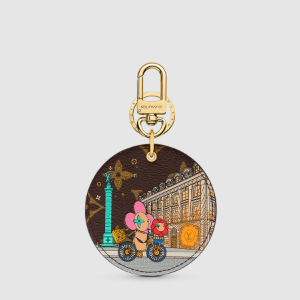 루이비통 일러스트 Xmas 파리 백 참 & 키 홀더