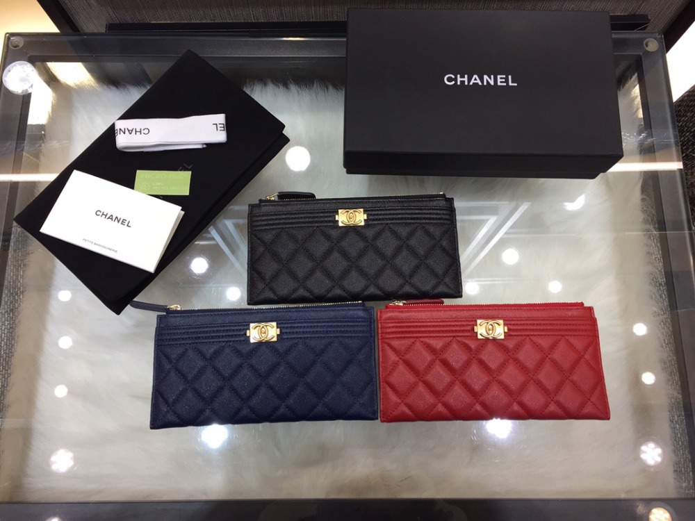 샤넬 보이샤넬 지퍼 장지갑 