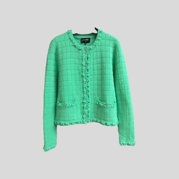 샤넬 플래드 태슬 가디건