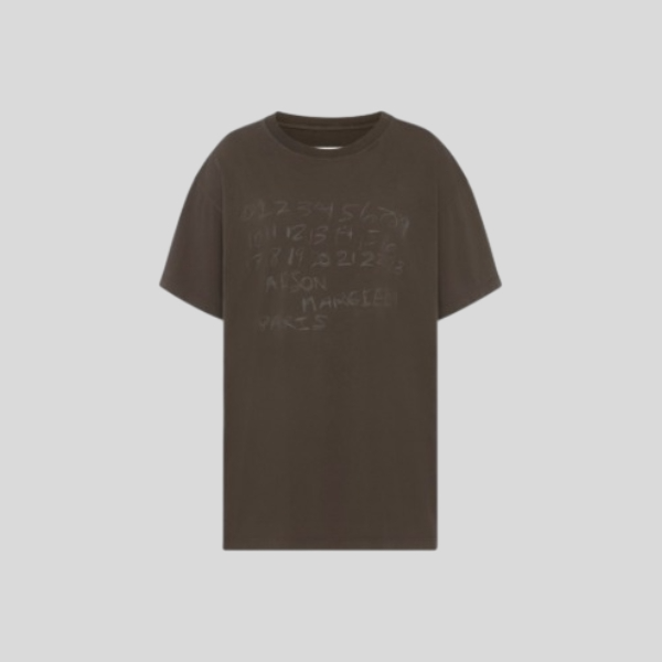 메종 마르지엘라 Numeric 코튼 티셔츠