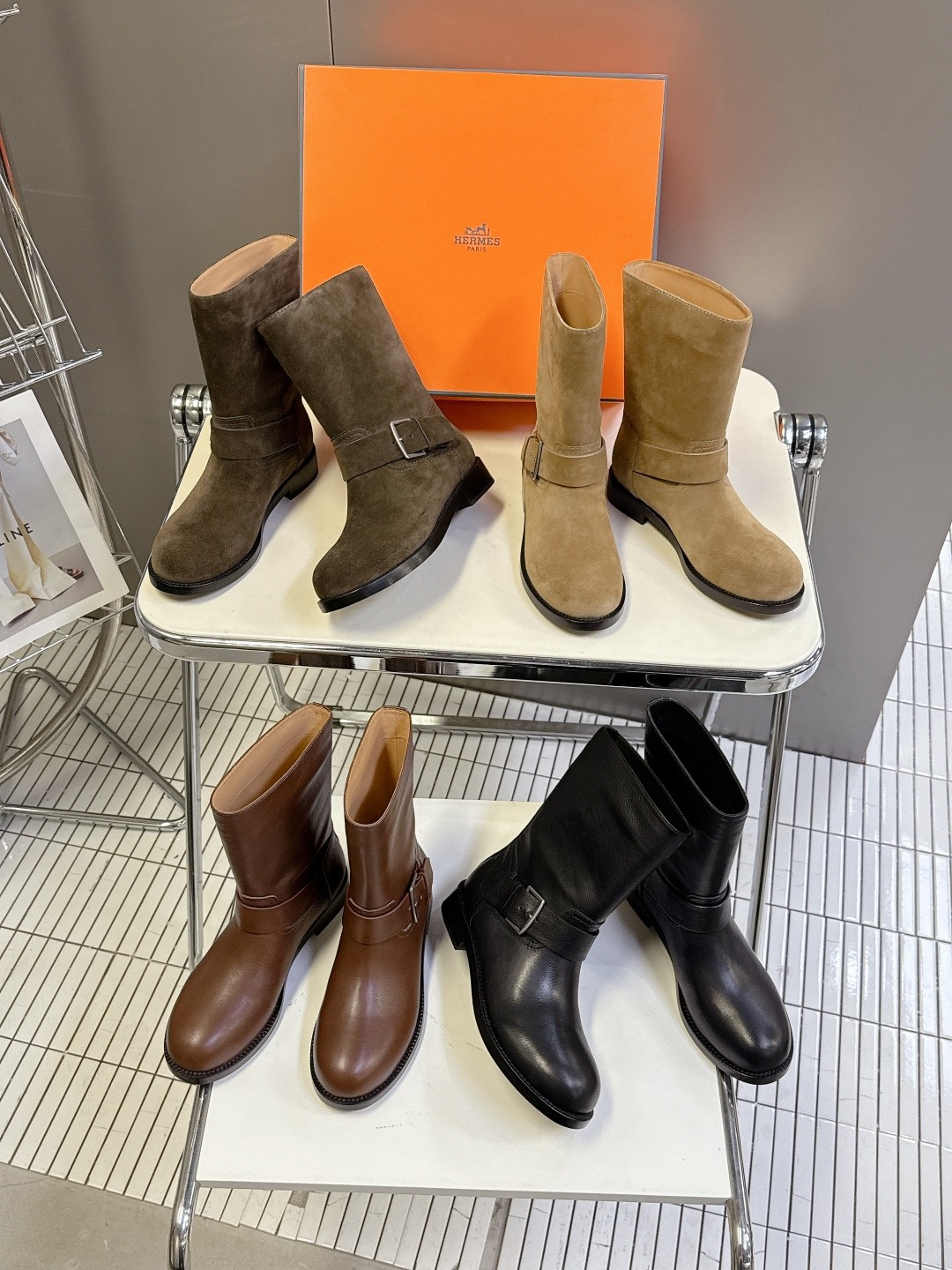 에르메스 신상 앵클부츠
