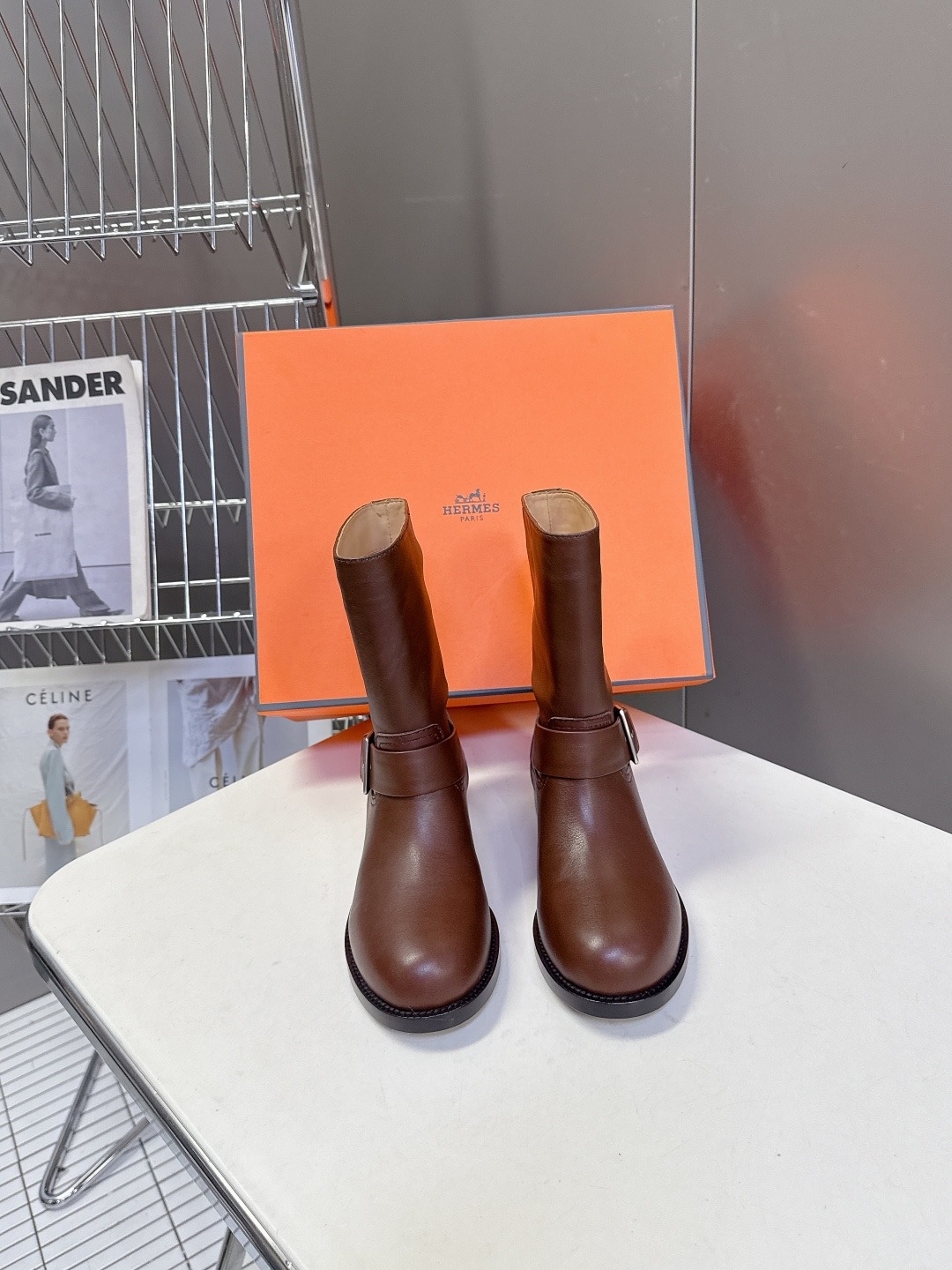 에르메스 신상 앵클부츠