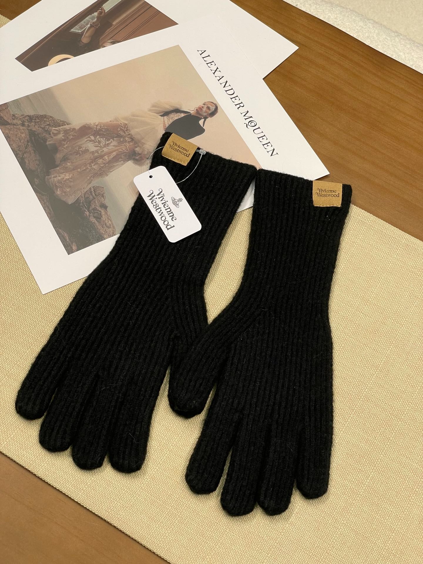 비비안 울 니트 장갑