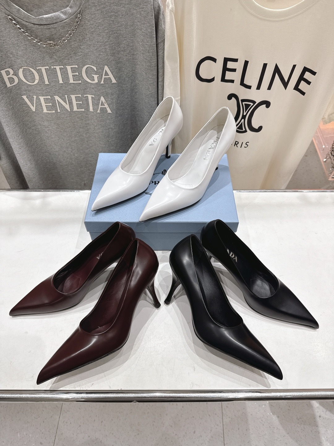 프라다 26ss 신상 스틸레토 힐