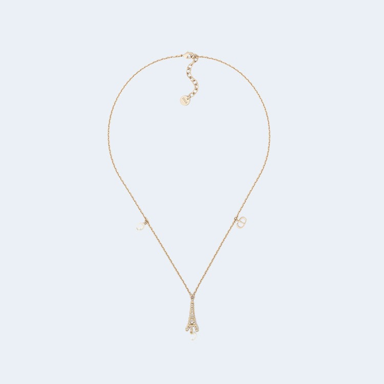 디올 플랜 드 파리 골드 피니시 목걸이