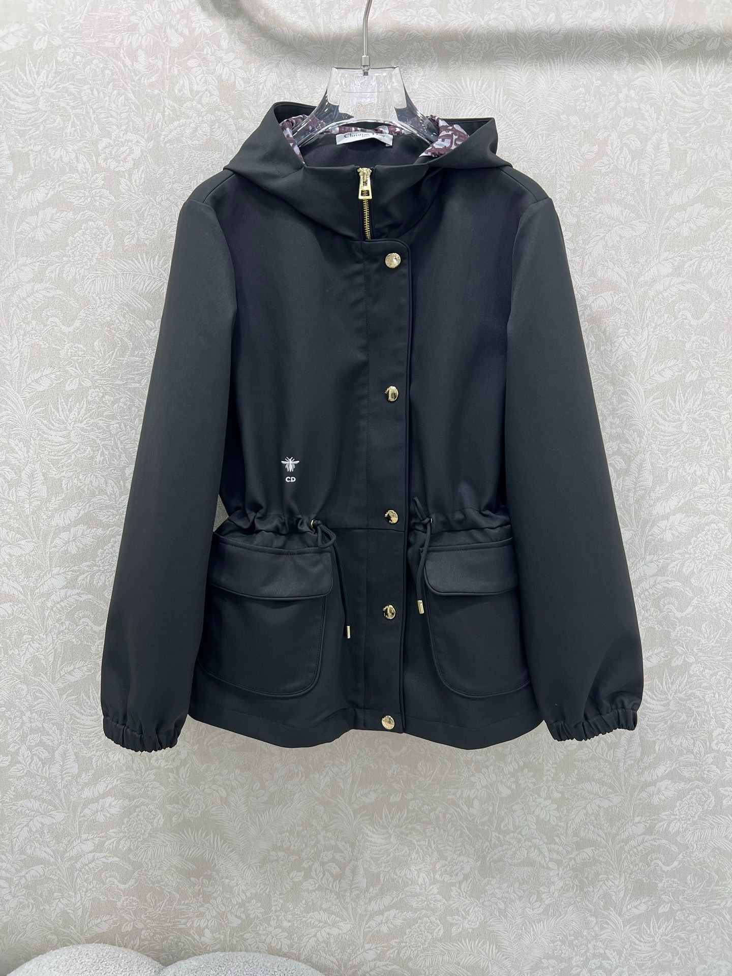 디올 25 신상 후드 스트링 트렌치코트